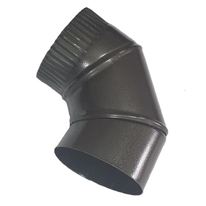 Slika Dimno koleno Ø 200 mm crno