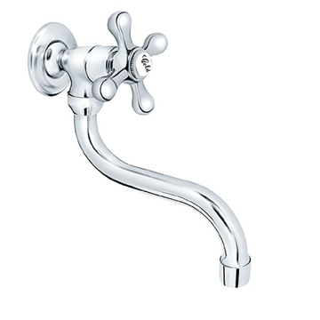 Slika Baterija NOSTALGIJA hladne vode zidna donji izliv 140 mm 52S140