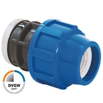 PP poluspojnica sa unutrašnjim navojem za povezivanje PE cevi i metalnih instalacija