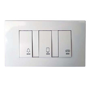 Univerzalni indikator za kupatilo Nopal sa tri prekidača za svetlo, grejalicu i bojler