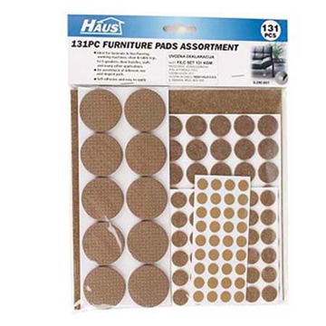 Slika Filc podloške za nameštaj – set 131 kom (razne dimenzije)