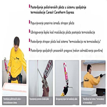 Slika Pur pena lepak za stiropor Ceresit CT 84 750 ml