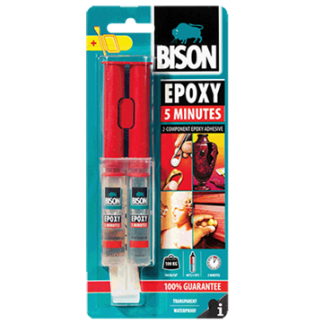 Bison Epoxy 5 min providni epoksi lepak za brzo i snažno lepljenje