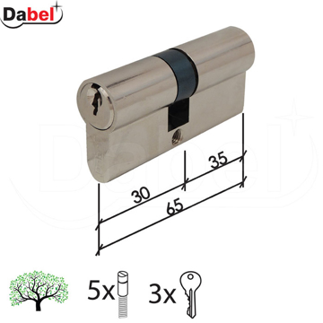 Picture of Cilindar brave DABEL CL2200 NIKL 65MM(30-35)  (0106464)