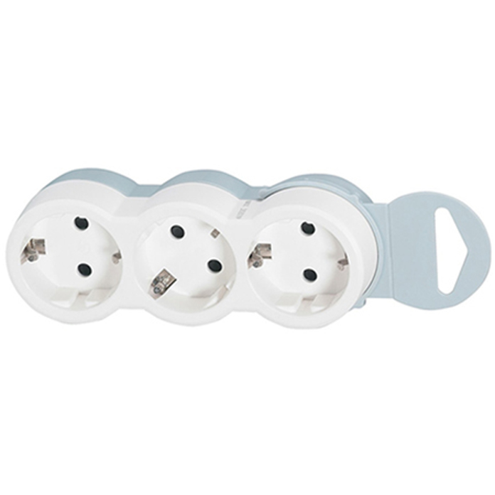 Slika Utičnica horizontalna Legrand 3×2P+E bela 16A 694518