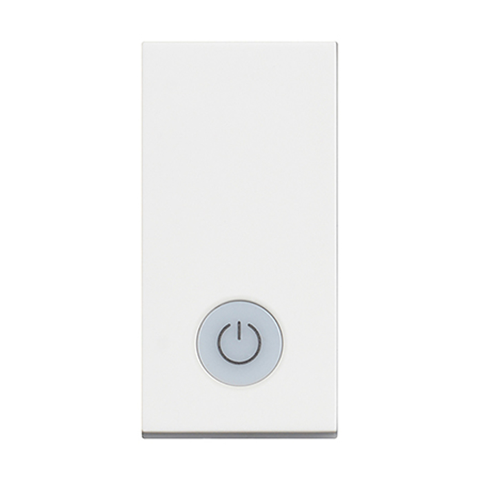 Slika Bticino Classia prekidač običan 1M 16AX 250V osvetljen LED 230V simbol bojlera bela RW4001LS