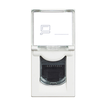 Slika Bticino Classia računarska utičnica RJ45 UTP Cat 6 1M bela RW4279C6E