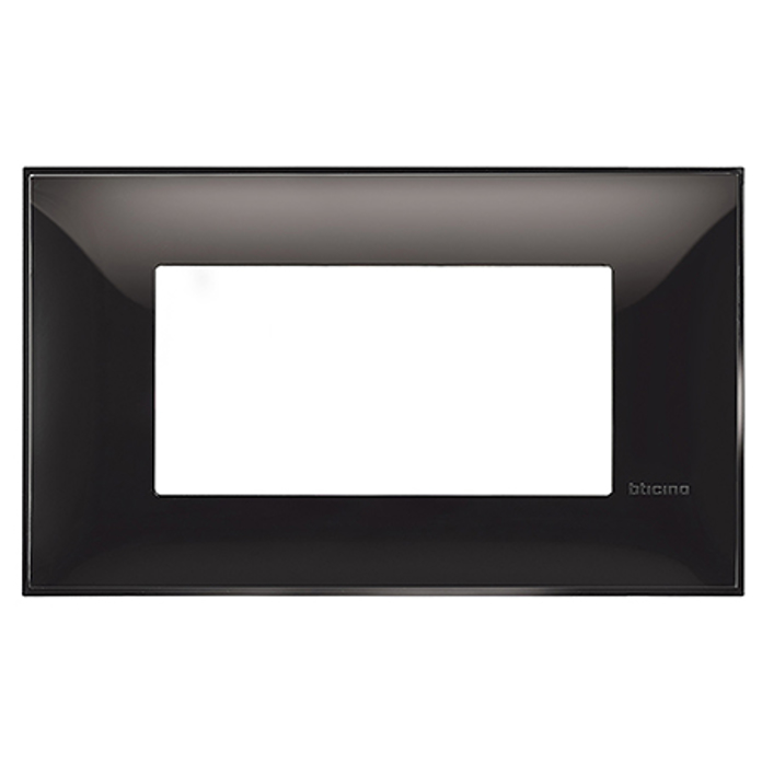 Slika Bticino Classia okvir 4M za doznu 504E/BP504N crni saten (mat) R4804BG