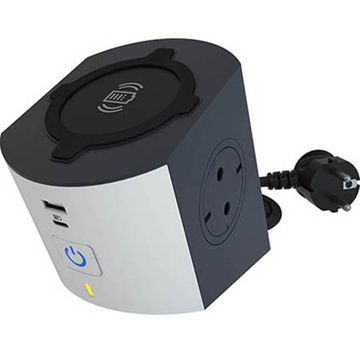 Slika Stubić Power Plug 2×2P+E + USB A+C + Qi 10W Legrand 694506