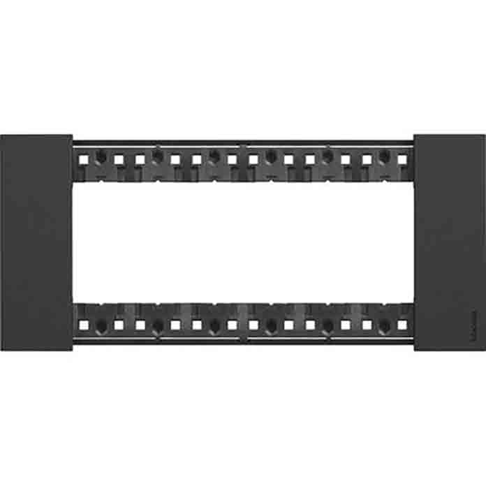 Slika BTicino Living Now okvir (maska/pločica) 6M crna KA4806KG