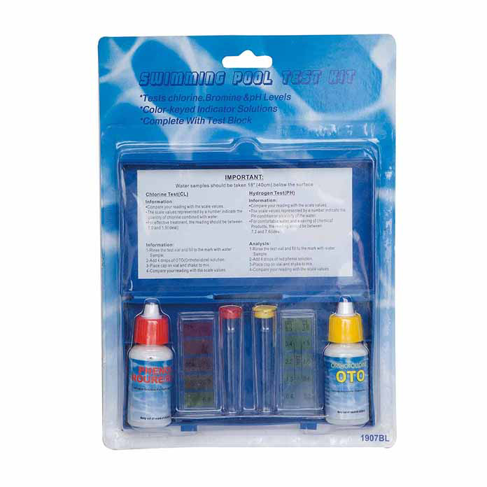 Tester na kapi za merenje hlora i pH vrednosti u bazenskoj vodi Nero