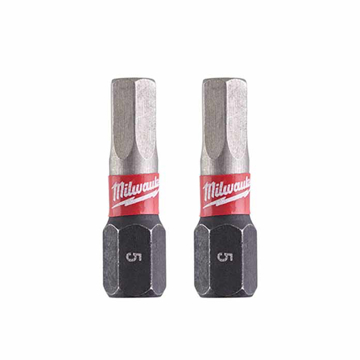 Slika Milwaukee bitsevi udarni HEX 5 x 25mm 1/4" 2 kom 4932430896