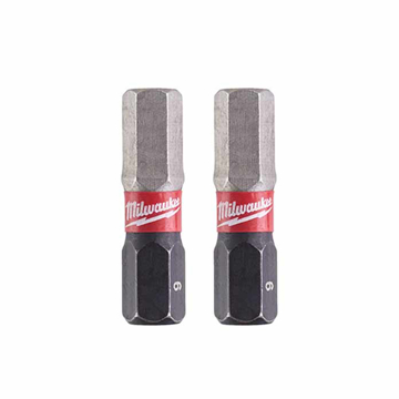 Slika Milwaukee bitsevi udarni HEX 6 x 25mm 1/4" 2 kom 4932430897