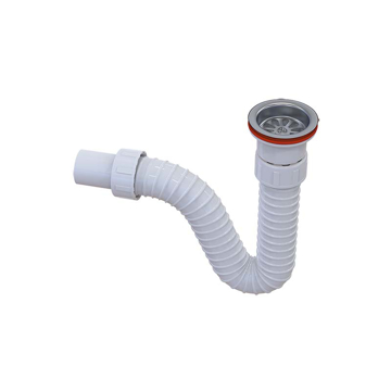 Slika Sifon za lavabo sa rozetnom Isaflex 2247 fleksibilno crevo 1000 mm