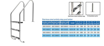 Slika Merdevine Standard 4 stepenika FINOFOREST AISI 304 FLANSA