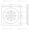 Slika Podna resetka 15x15 STANDARD - ISAFLEX [7010]