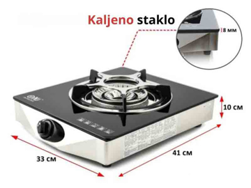 Slika Plinski rešo NGBS1 sa staklenom pločom i termozaštitom