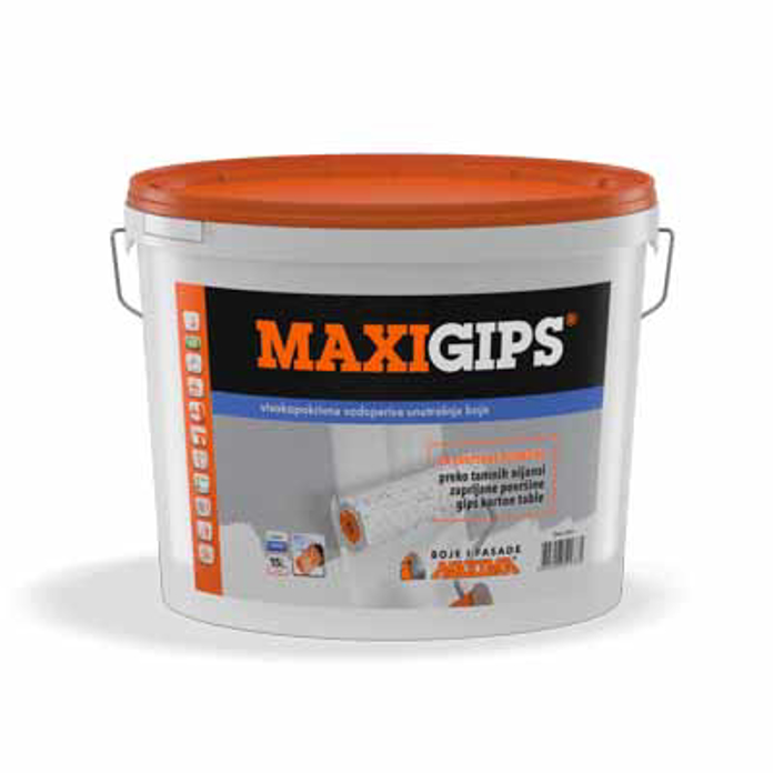 Slika MAXIGIPS visokopokrivna vodoperiva unutrašnja boja 3 litara