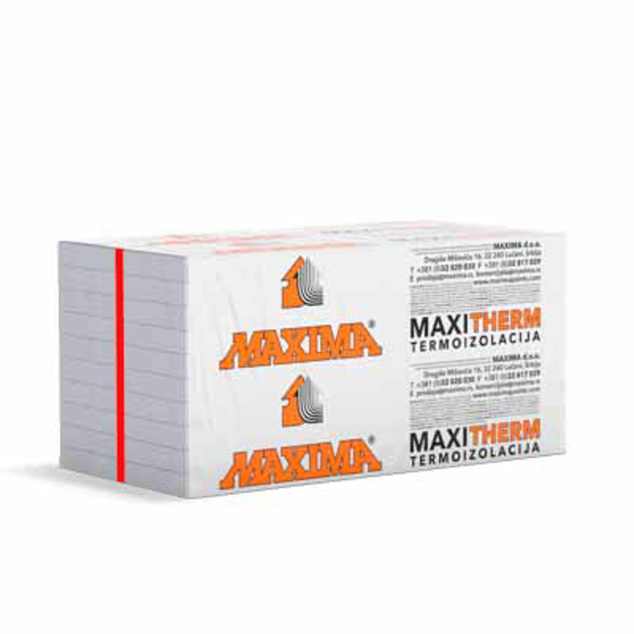 Slika Stiropor fasadni Maxima Maxitherm EPS MF 10 cm termoizolacija