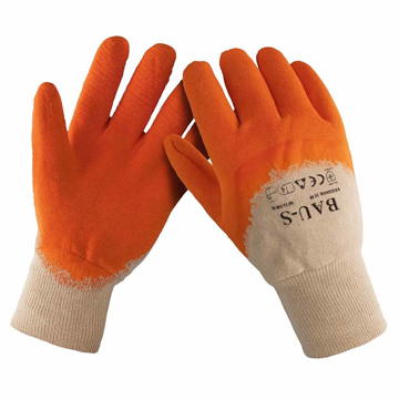 Picture of BAU S zaštitne rukavice Latex Orange – narandžaste rukavice sa lateks premazom (9) L