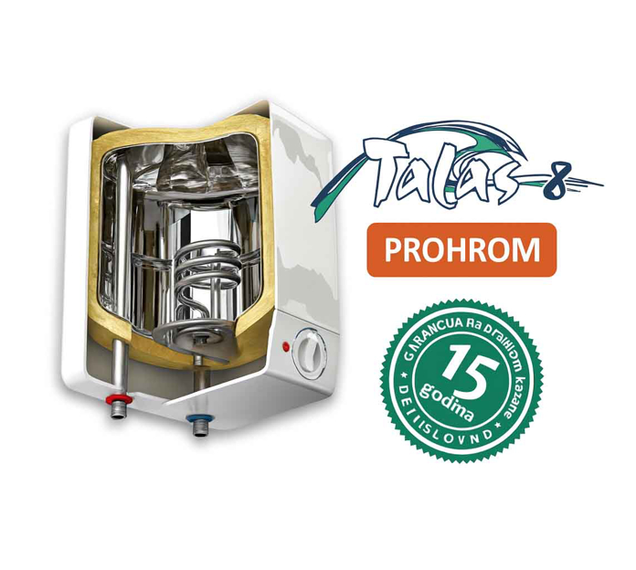 Slika Bojler ELIT Talas 8N niska montaža prelivni bojler