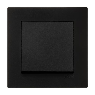 Slika EXEN Karell prekidač jednopolni 200-141402-200 metalik crni