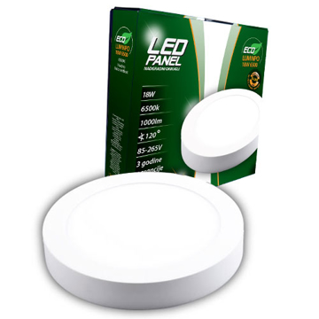 Slika LED panel ECO LUMNPO-18W 6500K nadgradni okrugli 1350lm