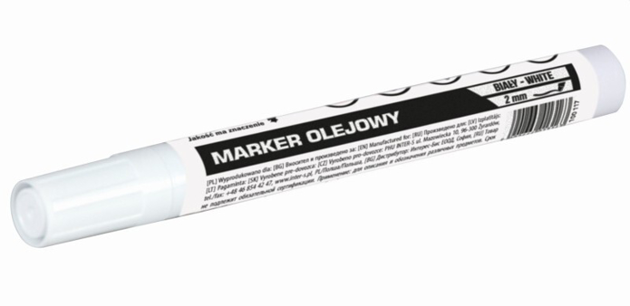 Slika Marker uljani beli 2 mm – PROFI