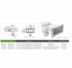Slika Skimer široki za beton Emaux EM0140-SC 6/4 5m3/h