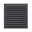 Antracit ventilaciona rešetka 150x150 mm sa horizontalnim lamelama za ventilacione otvore