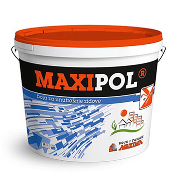 Slika MAXIPOL poludisperziona unutrašnja boja 15 litara