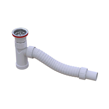 Slika Sifon za lavabo KRUTI ISAFLEX (230 000) – sa integrisanim vodenim zaptivačem