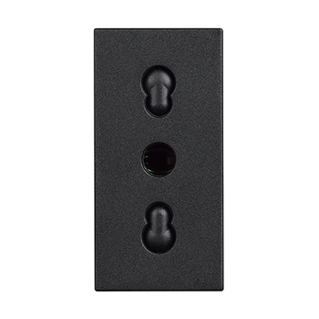 Slika Bticino Classia utičnica 2P+E 16A 250V crna 1M RG4180