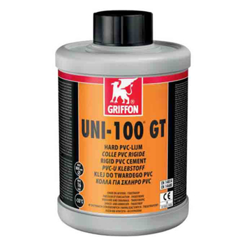 GRIFFON UNI-100 GT PVC-U lepak 1 l sa četkicom za lepljenje PVC-U cevi i fitinga