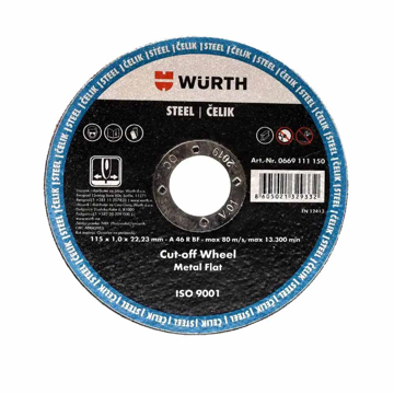 Slika Rezna ploča WURTH za čelik 115 x 1,0 x 22,23 mm